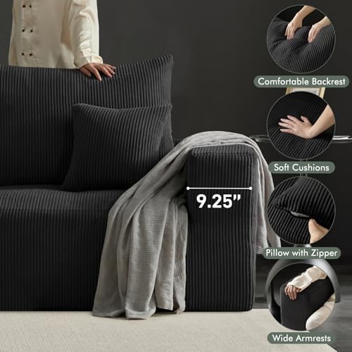 113" Modular Sectional Sofa Boneless U