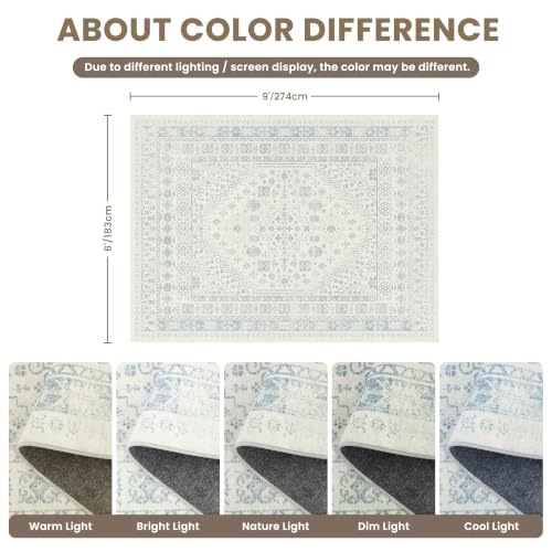6x9 Area Rugs for Living Room (54 Sq Ft)