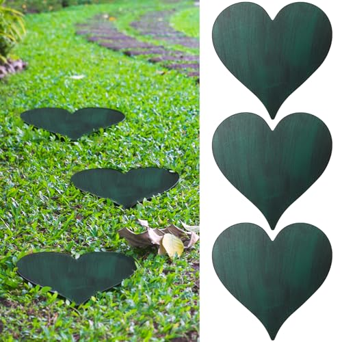 3 Pcs Heart Garden Stepping Stones 12 Inch (3 Count)