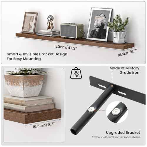 48 Inch Floating Shelves for Wall (2 Count)