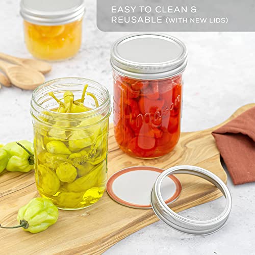 16 Oz Mason Jars With Lids (6 Count)