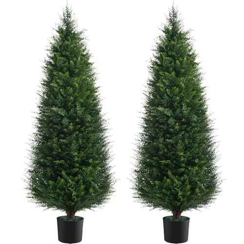2Pack 4FT Artificial Cedar Tree (2 Count)