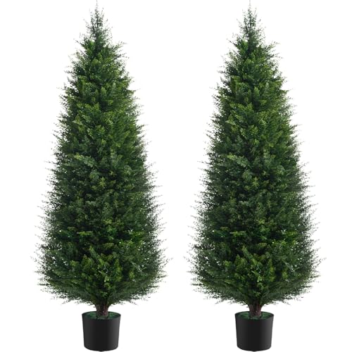 2Pack 6FT Artificial Cedar Tree (2 Count)