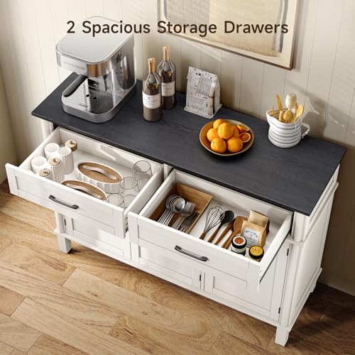 48" Sideboard Buffet Cabinet with Storage Drawers