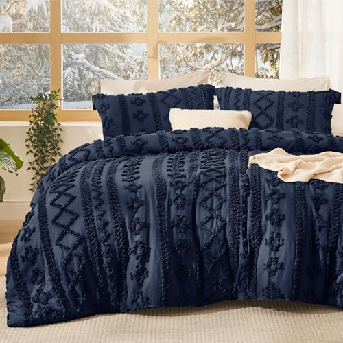 Tufted Boho Comforter Set King Size