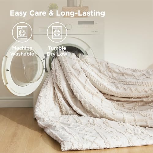 Tufted Boho Comforter Set Full Size