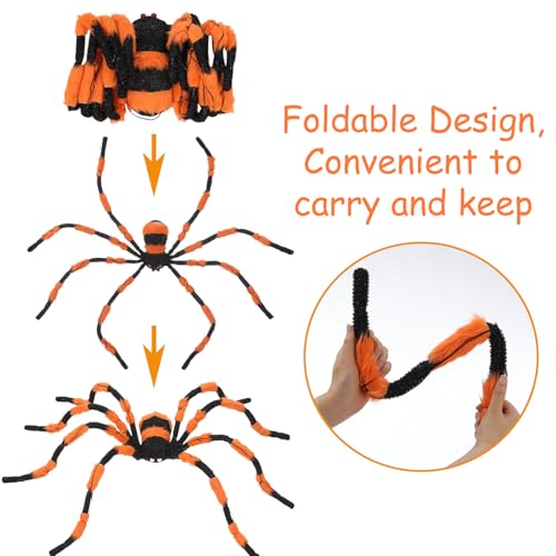 Giant Spider Halloween Decorations (Orange)