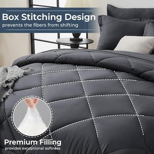 7 Piece Oversized Queen Comforter Set
