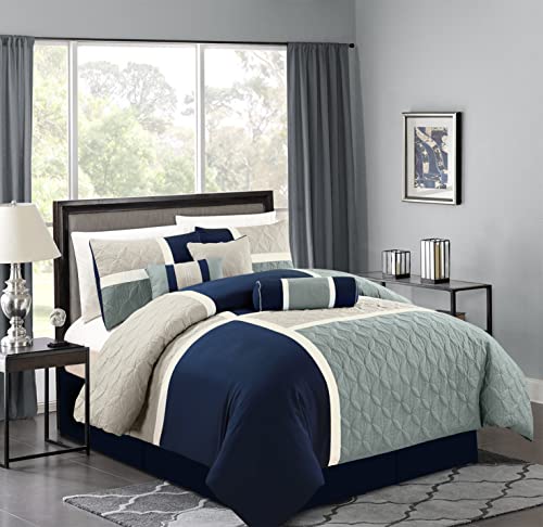 Upland 7 Piece Quilted Patchwork Comforter Set
