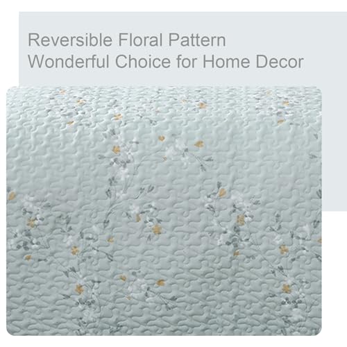 Reversible Boho Quilt King Size Aqua (3 Count)