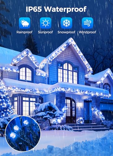 Solar Christmas Lights Outdoor Waterproof (80 Foot)
