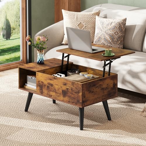 Lift Top Coffee Table with Hidden Storage