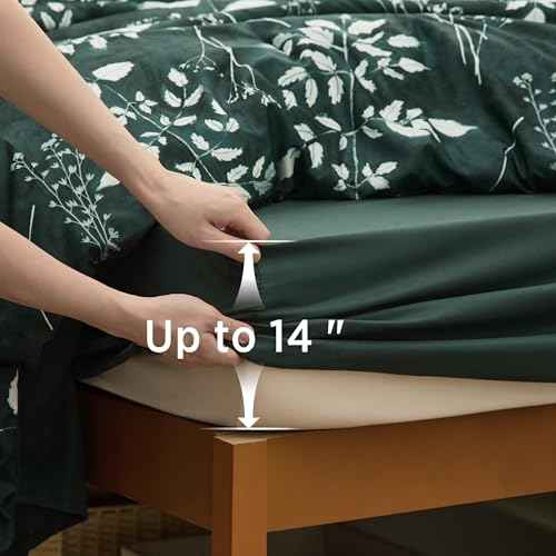 Floral Forest Green Comforter Set
