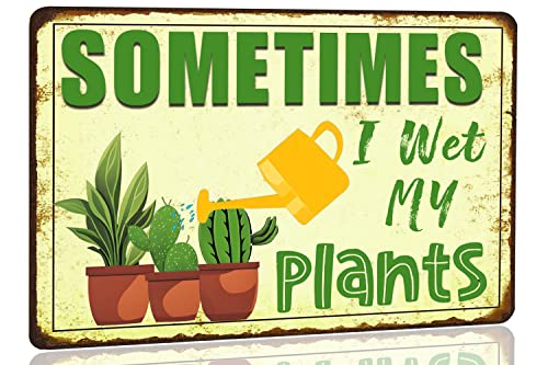Funny Signs Garden Decor Outdoor Vintage Garden Decorative Metal Sign Gifts