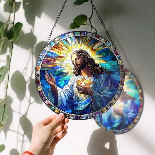 8'' Jesus Christ Suncatcher Ornament