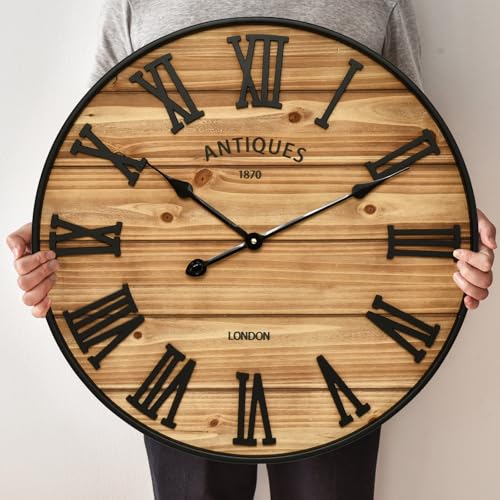 24 Inch Farmhouse Wall Clock