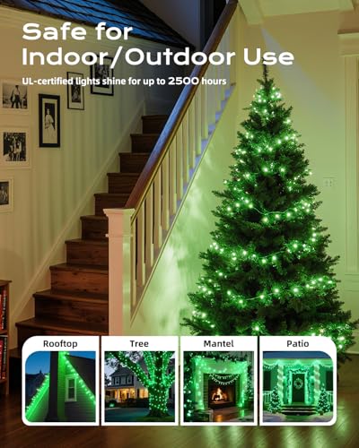 Green Christmas String Lights (100 Count)