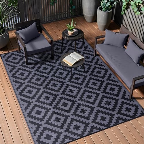 Outdoor Rug 6x9 ft Waterproof Reversible Mat
