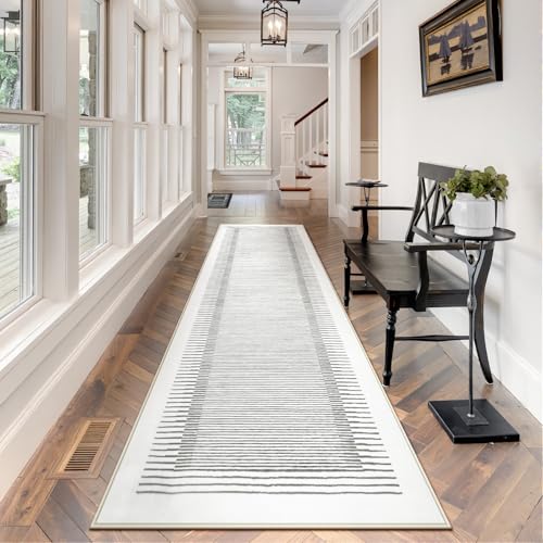 Washable Striped Runner Rug 2'6"x8' (20 Sq Ft)