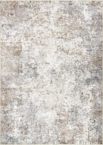 12x18 Area Rug Living Room Rugs Extra Large Brown Grey Carpet (24 Count)