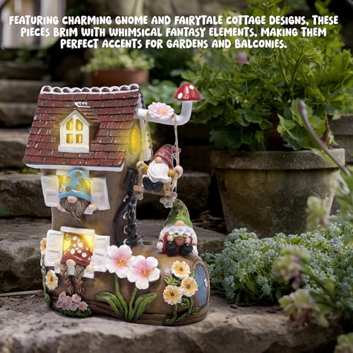 Spring Solar Gnomes Garden Decor