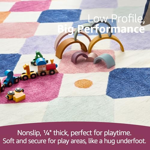 Corner Classroom Rug Washable Kids Rug Colorful Play Mat Berries (36 Sq Ft)