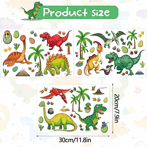 Glow in The Dark Dinosaur Wall Decals (3 Count)