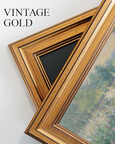 Vintage Gold Framed Wall Art for Living Room