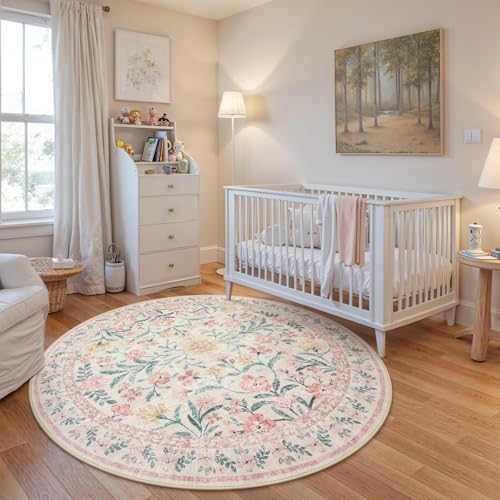 Washable Round Rugs 6ft