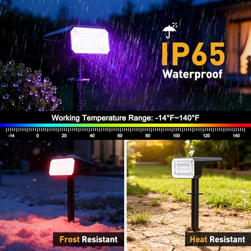 Solar Spot Lights Outdoor (4 Count)