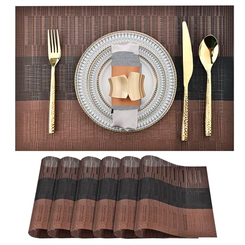 Brown Placemats Set of 6 (6 Count)