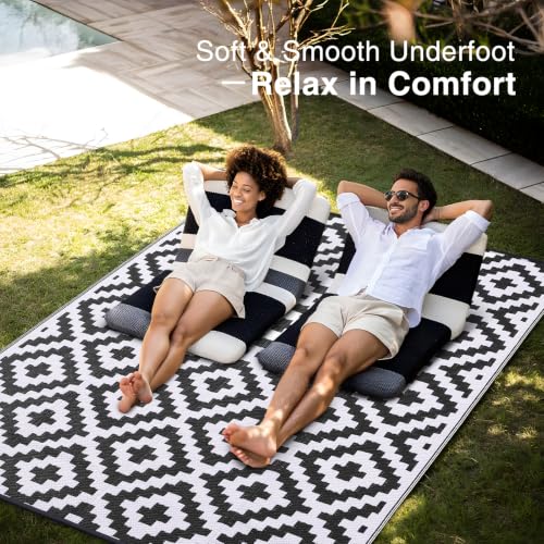 Outdoor Rug 9x18 ft Waterproof Reversible Mat