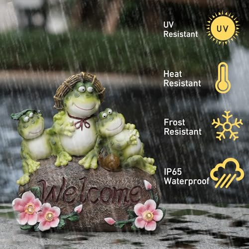 Frog Garden Statue Outdoor Decor