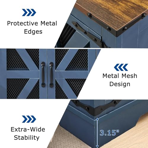 Farmhouse End Table Set with Charging Station