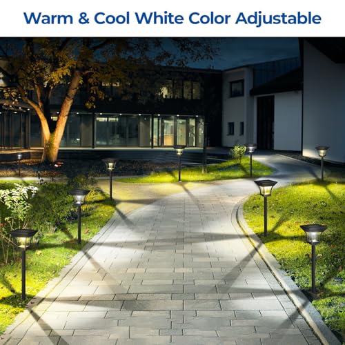 RGBCW Solar Pathway Lights Outdoor (24 Count)