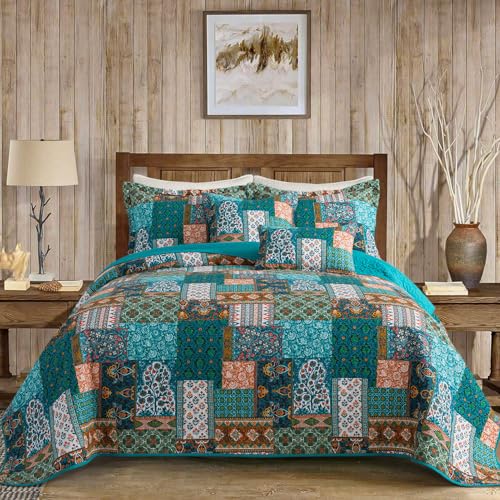 100% Cotton Face Quilt Queen Size Bedding Set