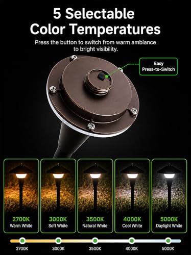 Low Voltage Landscape Sidewalk Lighting (4 Count)
