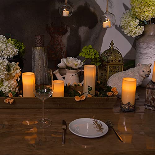 Real Wax Flickering Flameless Candles Battery Operated (2 Count)