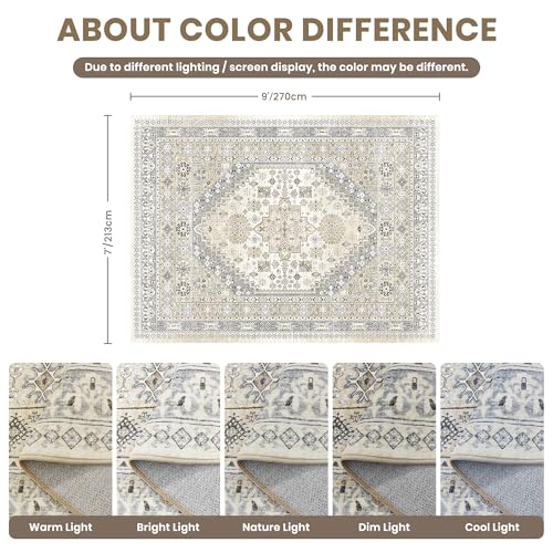 7x9 Area Rugs for Living Room (63 Sq Ft)
