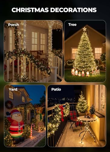 2 Pack Solar String Lights Outdoor (2 Count)