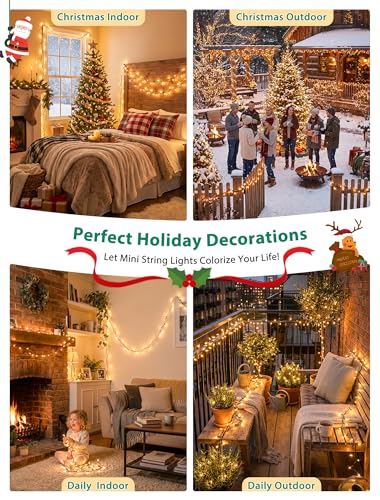 Clear Christmas Lights Outdoor Indoor (50 Count)