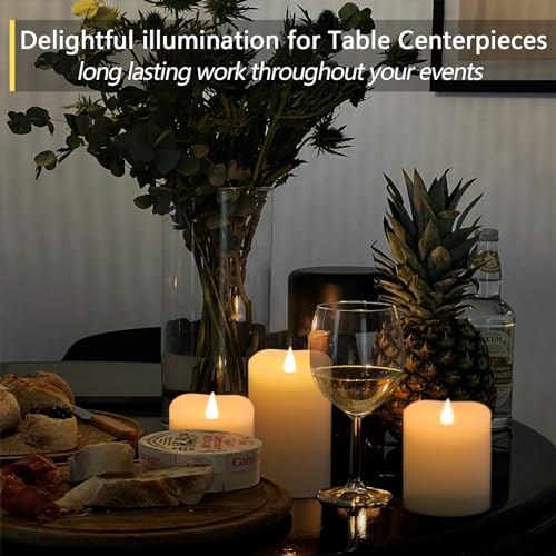 Flameless Candles Battery Operated with Remote Timer (2 Count)