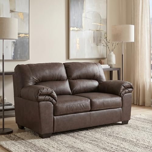 Faux Leather Loveseat Sofa Couch
