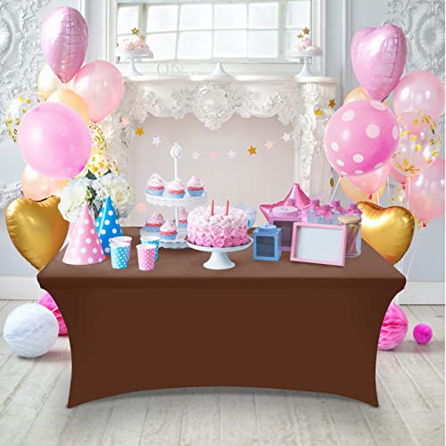 Spandex Table Cloth 2 Pack [6FT (2 Count)