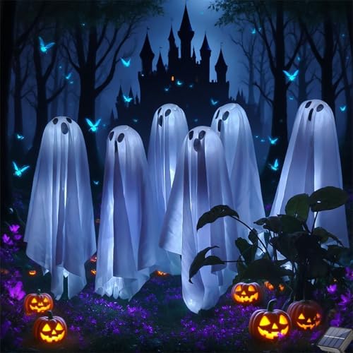 Halloween Solar Ghost Lights Outdoor Decorations (Solar Ghost)