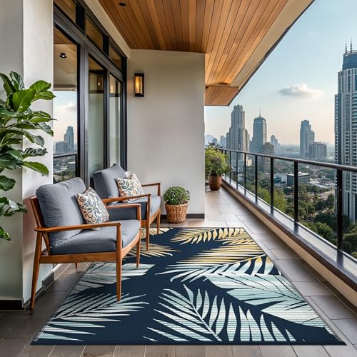 Outdoor Rug Waterproof Plastic Rugs for Patio (54 Sq Ft)
