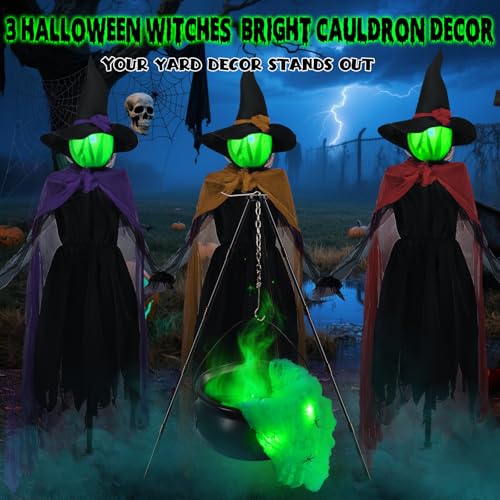 3 Witches Halloween Decorations Outdoor