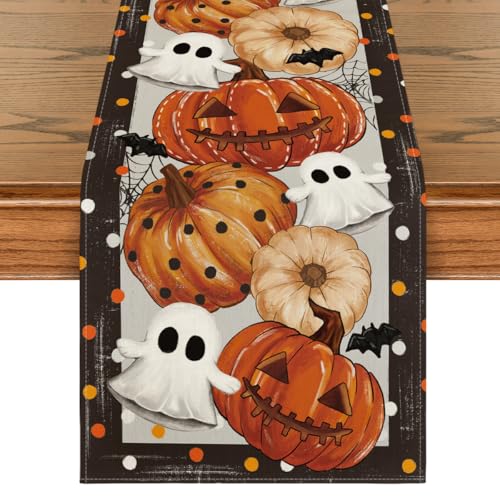 210 GSM Halloween Table Runner Home Party Decor 13x48 Inch