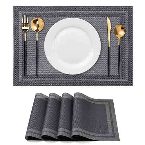 Placemats Set of 4 Washable Indoor (4 Count)