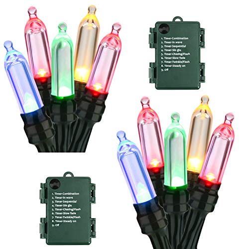 Multicolor Christmas Lights Battery (100 Count)